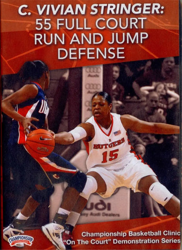 55 Full Court Run & Jump Defense by C. Vivian Stringer Instructional Basketball Coaching Video